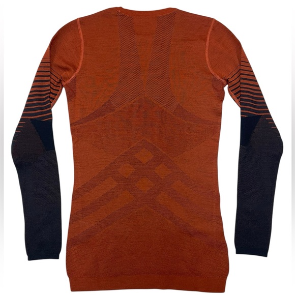 NEW Smartwool Intraknit Thermal Merino Base Layer Crew Brown Womens Small - Picture 4 of 16